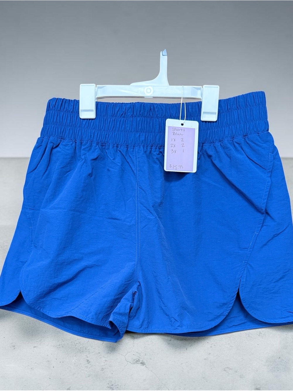 Zenana Women's Royal Blue Elastic Waist Casual Shorts